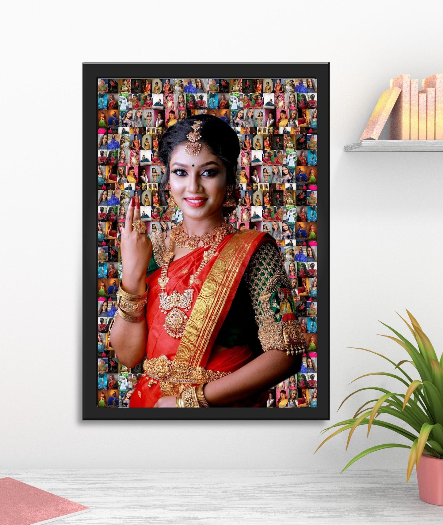 Personalized Mosaic photo Frame - Gift for Her