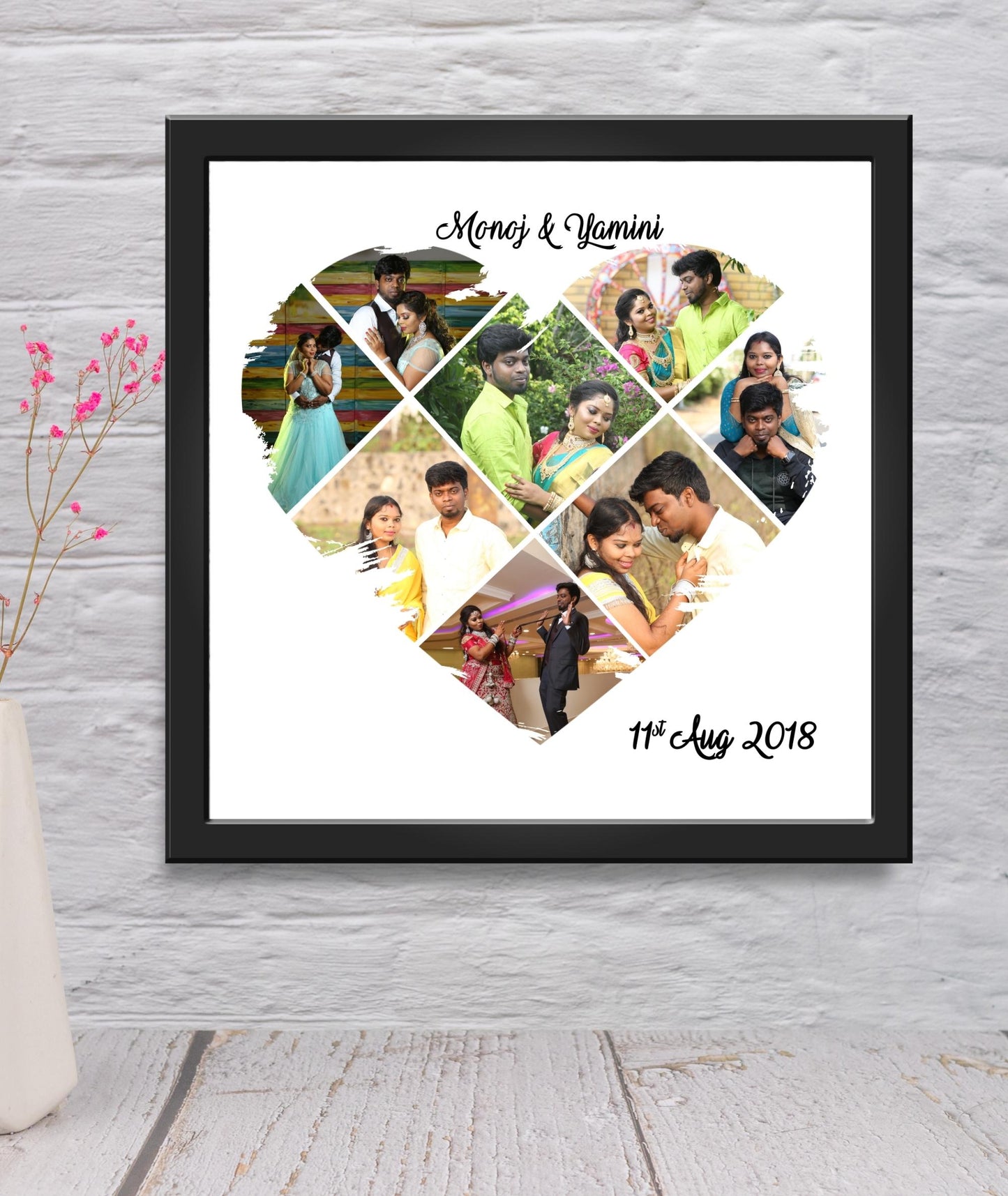 Heart Collage Photo Frame_Design 3