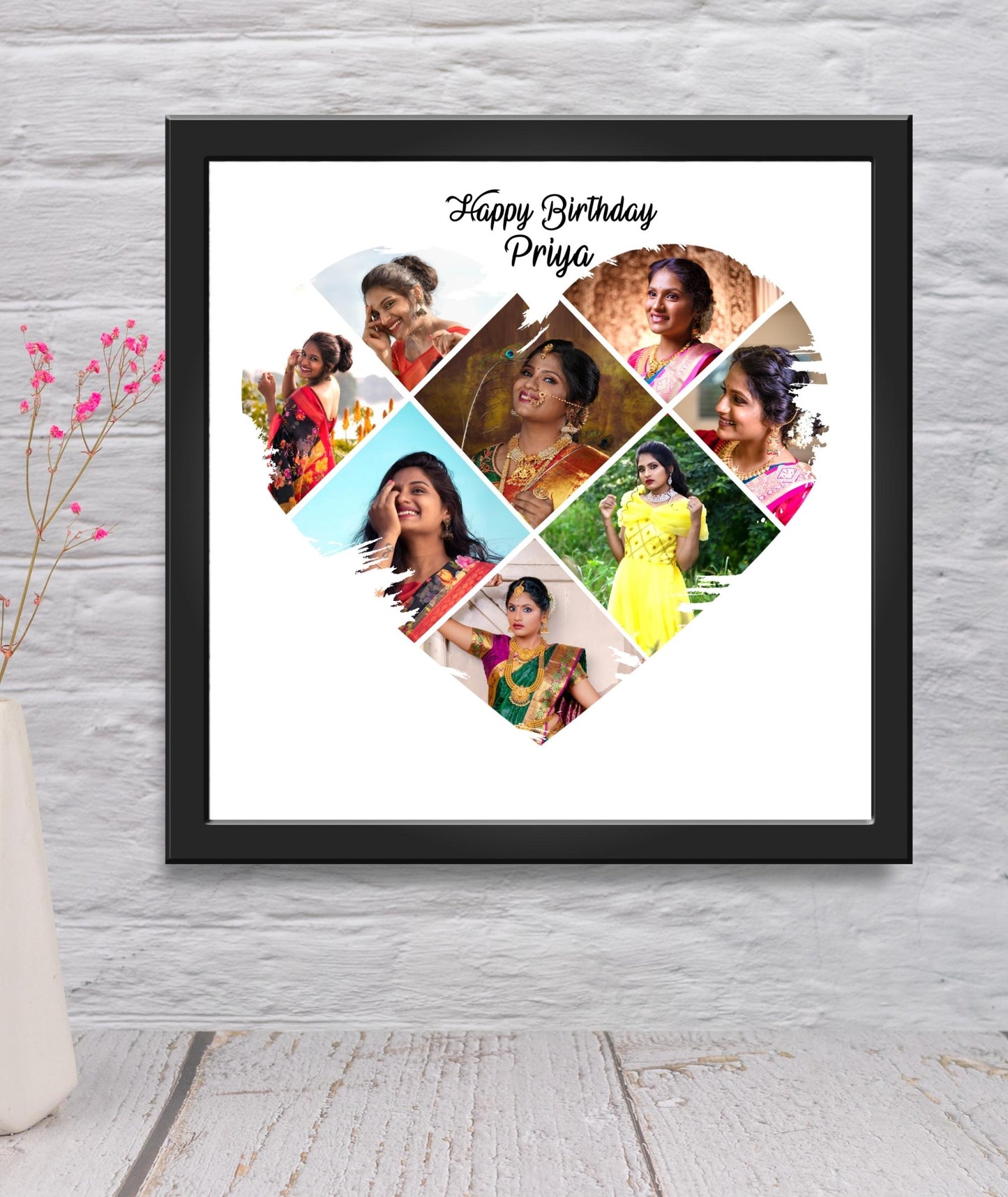 Heart Collage Photo Frame_Design 3