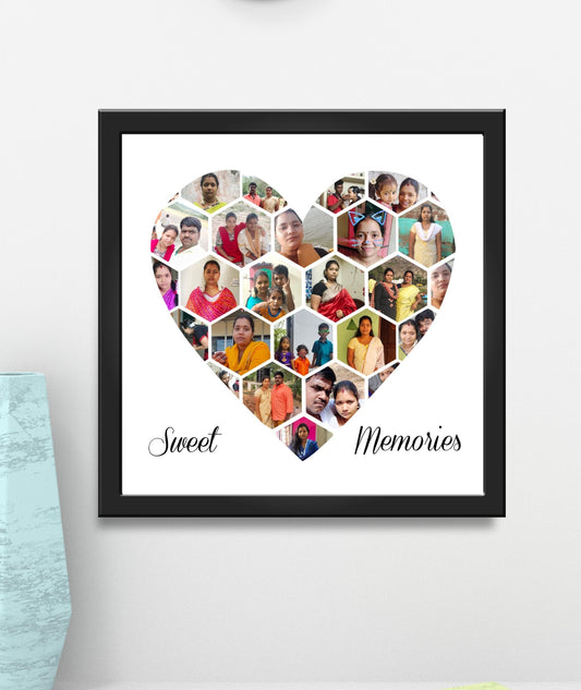 Heart Collage Photo Frame_Design 4