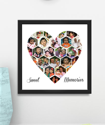 Heart Collage Photo Frame_Design 4
