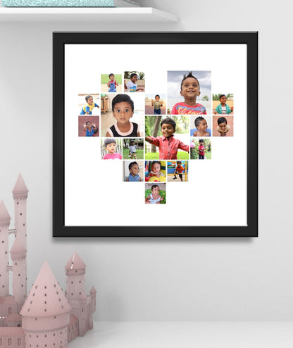 Heart Collage Photo Frame_Design 5
