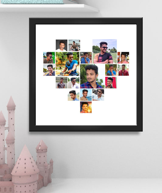 Heart Collage Photo Frame_Design 5
