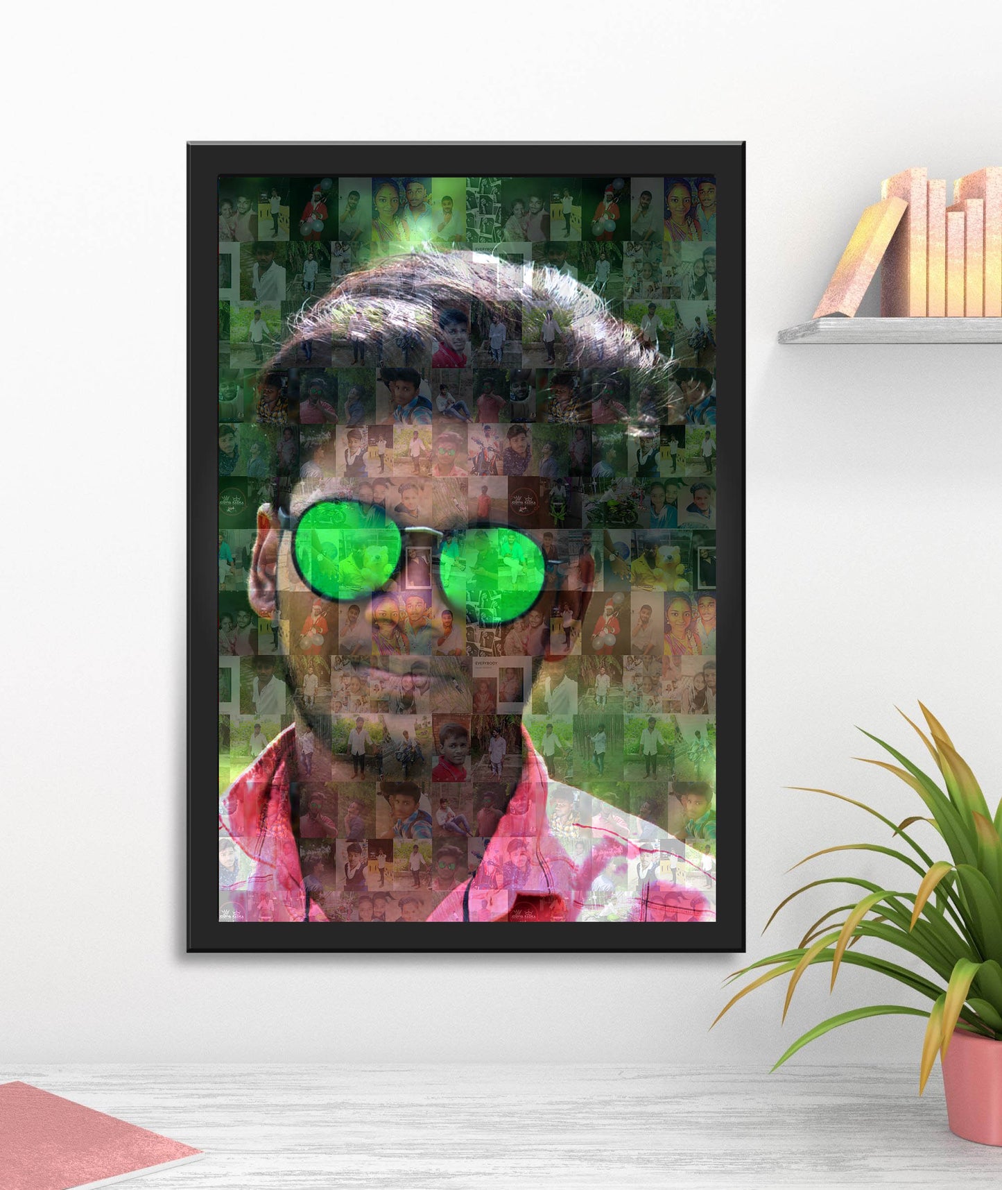 Personalized Mosaic photo Frame - Gift for Him