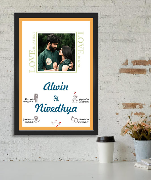 Personalized Wedding Couple’s Frame_ Design 1