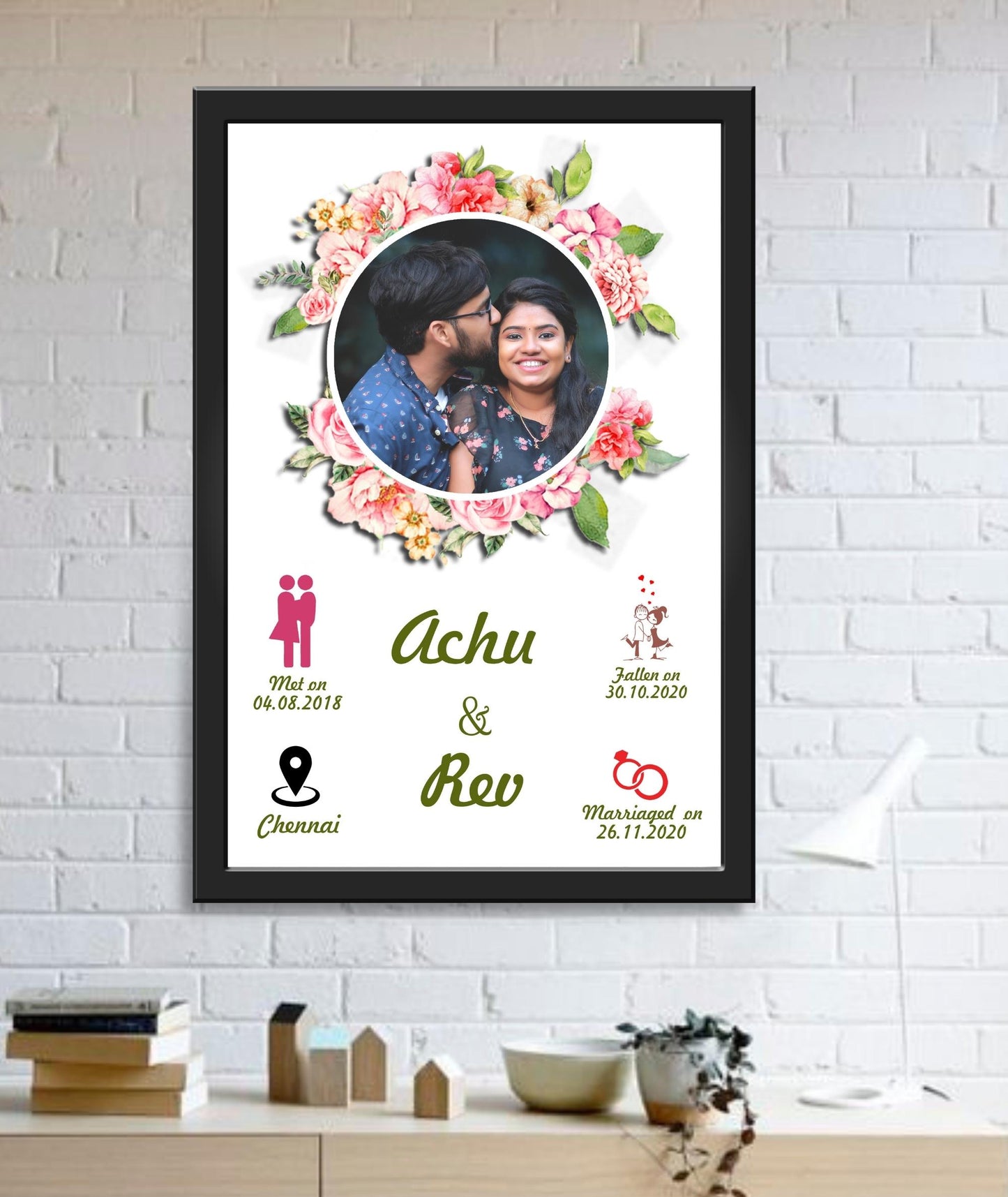 Personalized Wedding Couple’s Frame_ Design 2