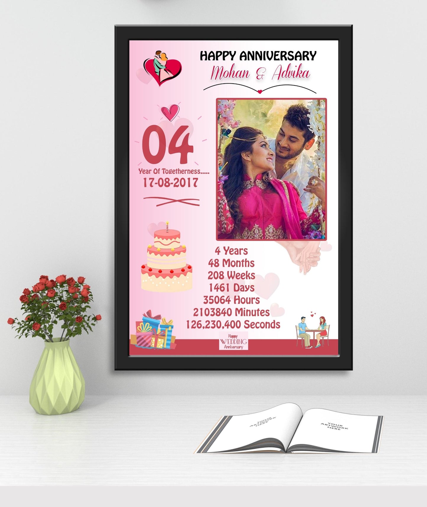 Personalized Wedding Couple’s Frame_ Design 3